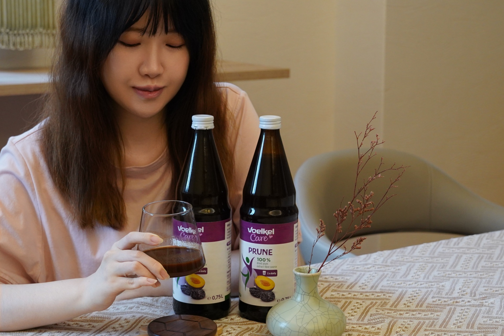 Voelkel 黑棗汁：機本生活 O'Life 德國生機果汁，孕婦、寶寶解秘救星