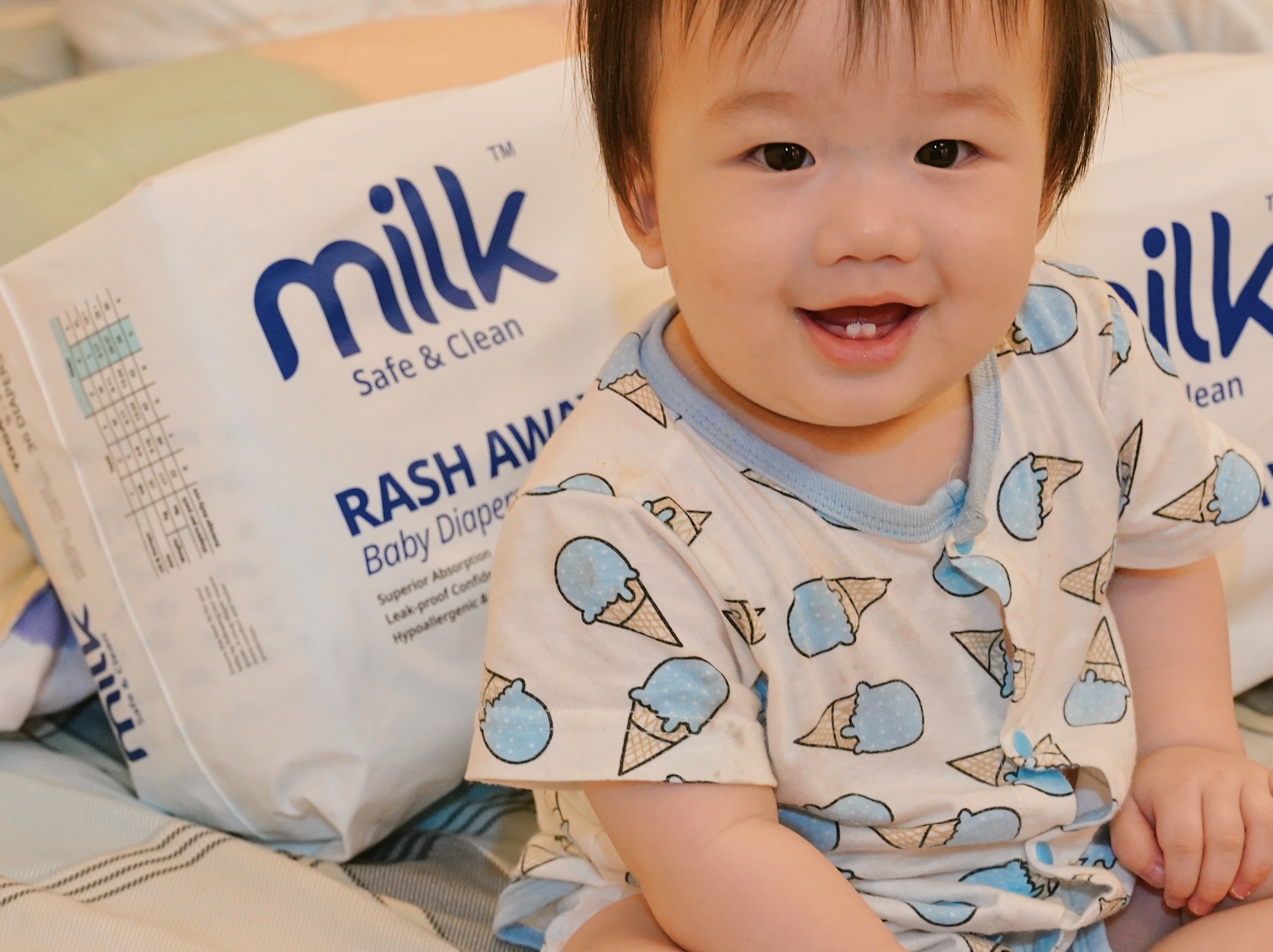 Milk™ 鎖水芯牛奶尿布開箱：舒適、吸水、乾爽又安全，讓寶寶安心睡過夜的秘密武器